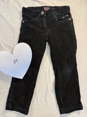 Kid's Graffiti - Black Corduroy pants. Size 3